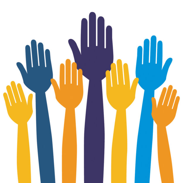 volunteer hands