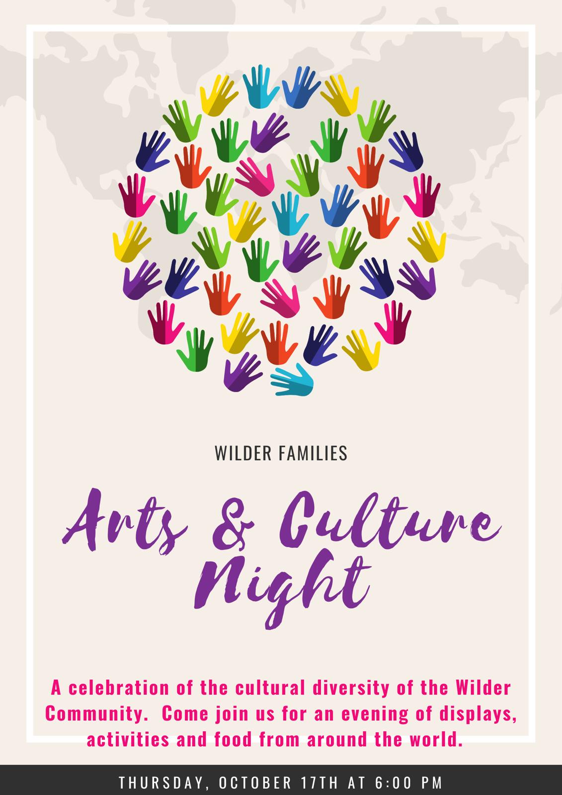 Wilder Families Arts and Culture Night