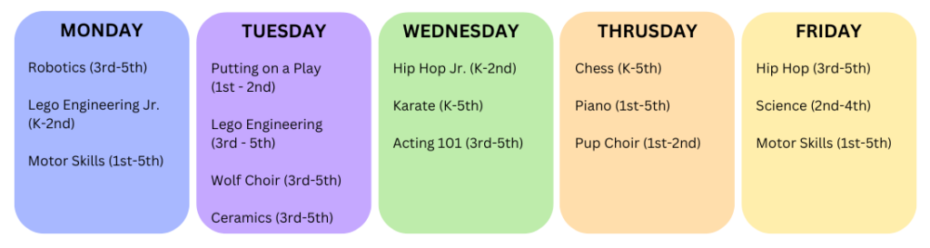 Winter 2024-2025 Enrichment Classes-revised