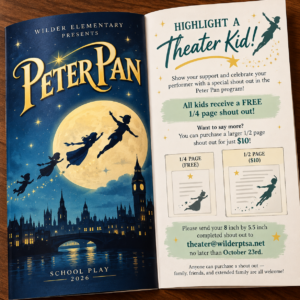 Peter Pan Program Shoutout